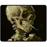 van gogh Skull Double Sided Fleece Blanket (Medium)