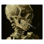 van gogh Skull Double Sided Flano Blanket (Small)