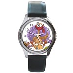 funny thanksgiving turkey Round Metal Watch