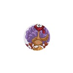 funny thanksgiving turkey 1  Mini Button