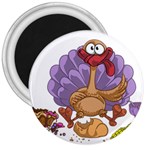 funny thanksgiving turkey 3  Magnet