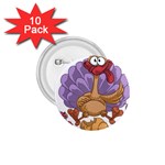 funny thanksgiving turkey 1.75  Button (10 pack) 