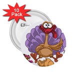 funny thanksgiving turkey 2.25  Button (10 pack)