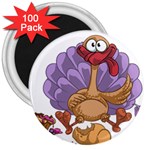 funny thanksgiving turkey 3  Magnet (100 pack)