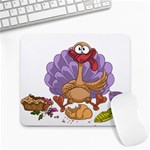 funny thanksgiving turkey Large Mousepad