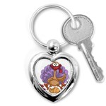 funny thanksgiving turkey Key Chain (Heart)