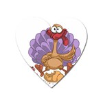 funny thanksgiving turkey Magnet (Heart)