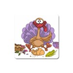 funny thanksgiving turkey Magnet (Square)