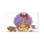 funny thanksgiving turkey Sticker Rectangular (10 pack)