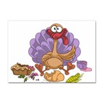 funny thanksgiving turkey Sticker A4 (10 pack)