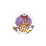 funny thanksgiving turkey Golf Ball Marker