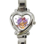 funny thanksgiving turkey Heart Italian Charm Watch