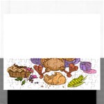 funny thanksgiving turkey Jigsaw Puzzle (Rectangular)