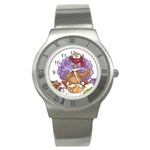 funny thanksgiving turkey Stainless Steel Watch