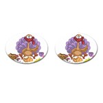 funny thanksgiving turkey Cufflinks (Oval)