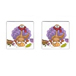 funny thanksgiving turkey Cufflinks (Square)