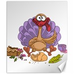 funny thanksgiving turkey Canvas 8  x 10 