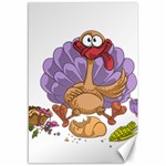 funny thanksgiving turkey Canvas 12  x 18 