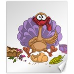 funny thanksgiving turkey Canvas 20  x 24 