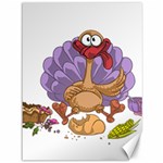 funny thanksgiving turkey Canvas 36  x 48 