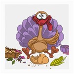 funny thanksgiving turkey Medium Glasses Cloth