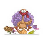 funny thanksgiving turkey Plate Mat