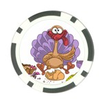 funny thanksgiving turkey Poker Chip Card Guard