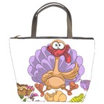 funny thanksgiving turkey Bucket Bag