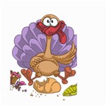 funny thanksgiving turkey Large Garden Flag (Two Sides)