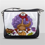 funny thanksgiving turkey Messenger Bag