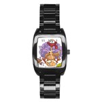 funny thanksgiving turkey Stainless Steel Barrel Watch