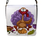 funny thanksgiving turkey Flap Closure Messenger Bag (L)