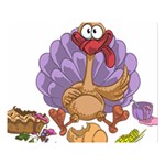 funny thanksgiving turkey Double Sided Flano Blanket (Large)