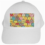 Cute Xmas Cats White Cap