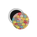 Cute Xmas Cats 1.75  Magnet