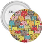 Cute Xmas Cats 3  Button