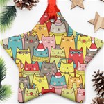 Cute Xmas Cats Ornament (Star)