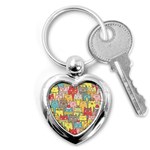 Cute Xmas Cats Key Chain (Heart)