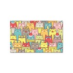 Cute Xmas Cats Sticker (Rectangular)