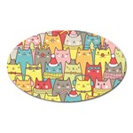 Cute Xmas Cats Magnet (Oval)