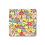 Cute Xmas Cats Magnet (Square)