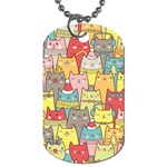 Cute Xmas Cats Dog Tag (One Side)