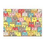 Cute Xmas Cats Sticker A4 (10 pack)