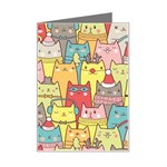 Cute Xmas Cats Mini Greeting Card