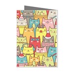 Cute Xmas Cats Mini Greeting Cards (Pkg of 8)