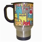 Cute Xmas Cats Travel Mug (White)