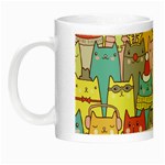 Cute Xmas Cats Night Luminous Mug