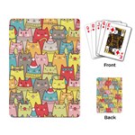 Cute Xmas Cats Playing Cards Single Design