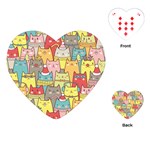 Cute Xmas Cats Playing Cards (Heart)