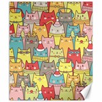 Cute Xmas Cats Canvas 8  x 10 